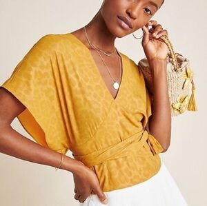 NEW Anthropologie Current Air Wrap Top